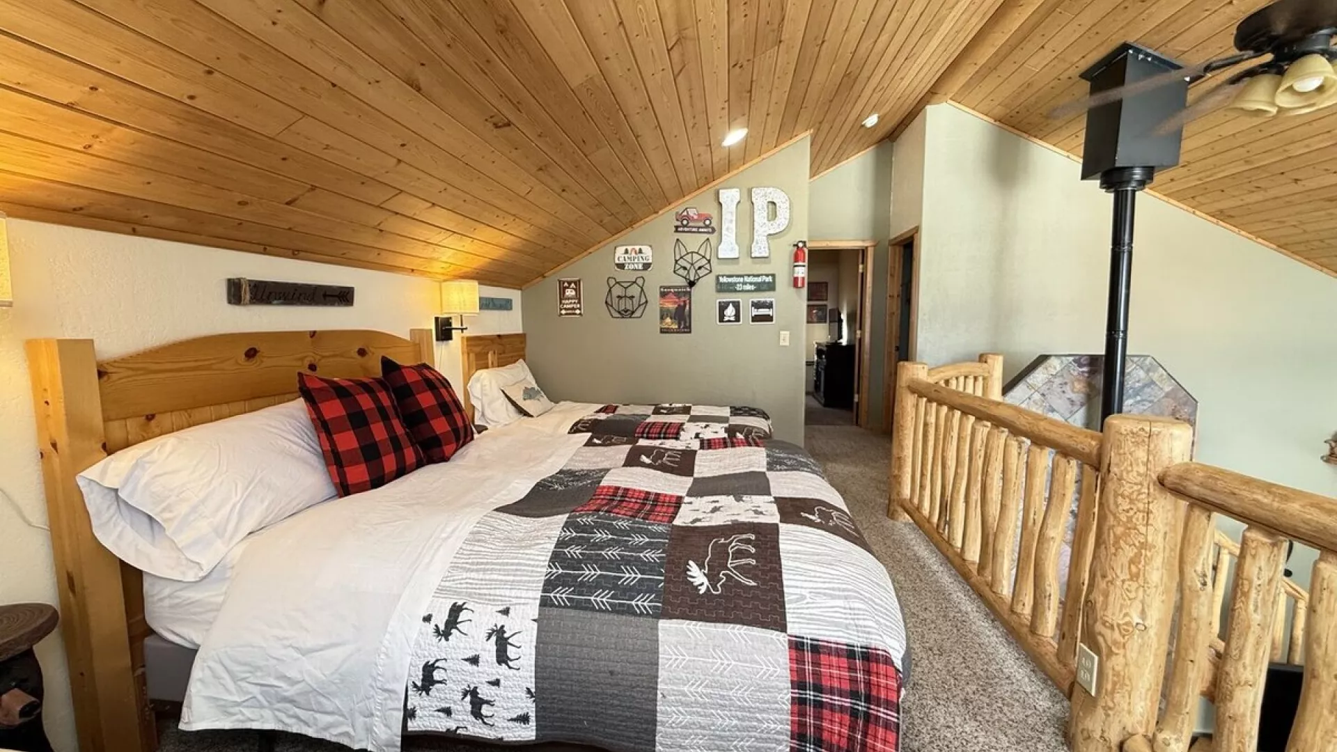 The loft offers a cozy and welcoming feeling to everyone who comes to stay.