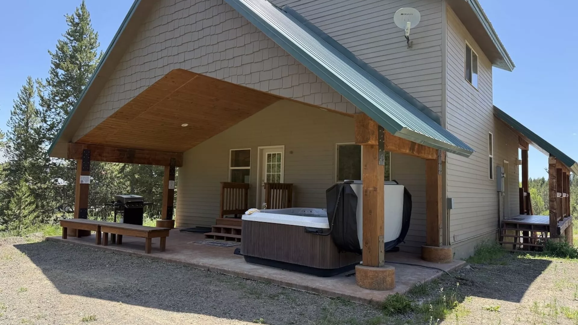 view of the back porch