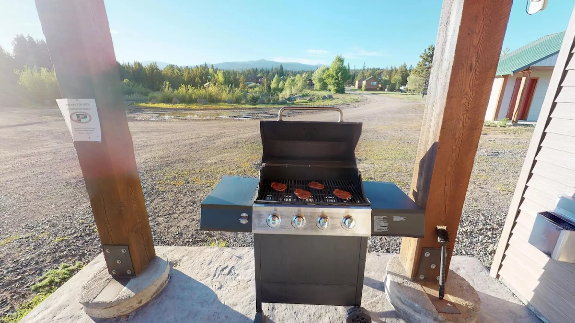 A barbecue available for all your grilling needs.