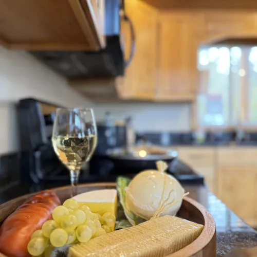 The perfect cabin for a home cooked meal.