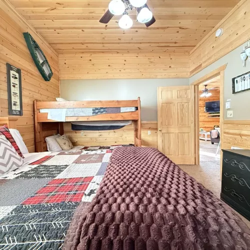A dresser is featured in this room to store your belongings during your stay.