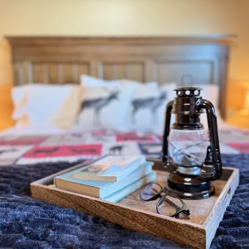 Relax after a long day with a book in the room.